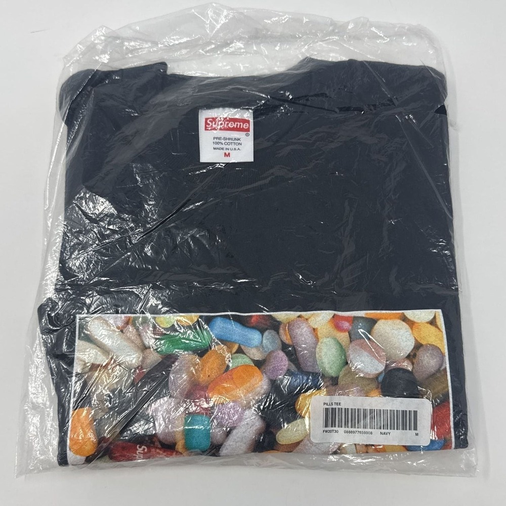 Supreme Pills Tee FW20 Navy Sz M